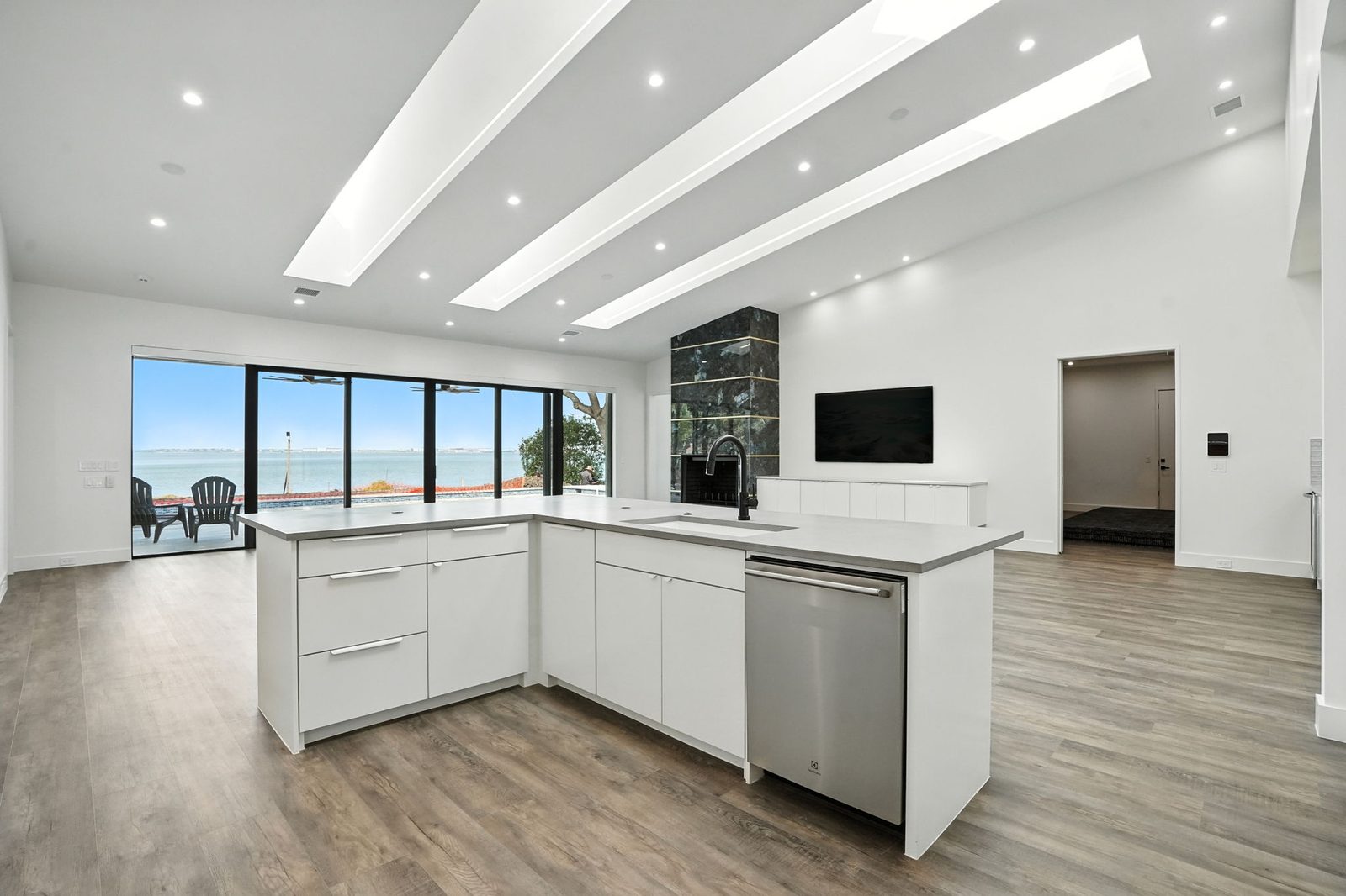 Modern white kitchen remodel